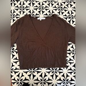 SINCERELY JULES Brown cropped top